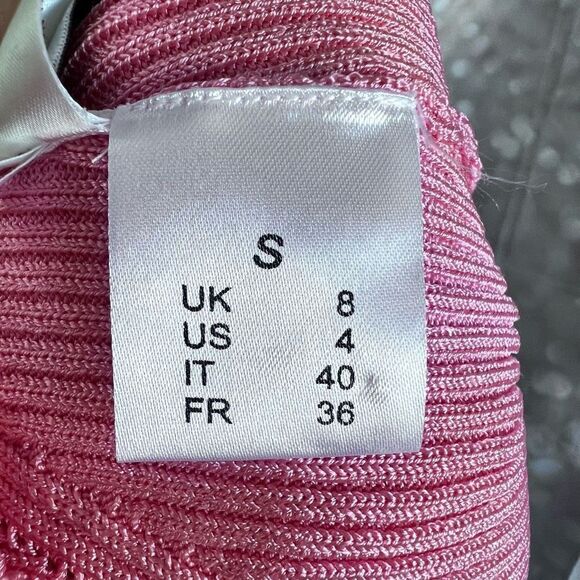 Anna October Barbie pink square neck tie back sweater, size 4 - Picture 6 of 6